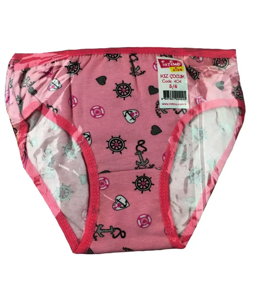 Toptan intimo Kız Likralı Empirme Bikini Karışık Renk Desen