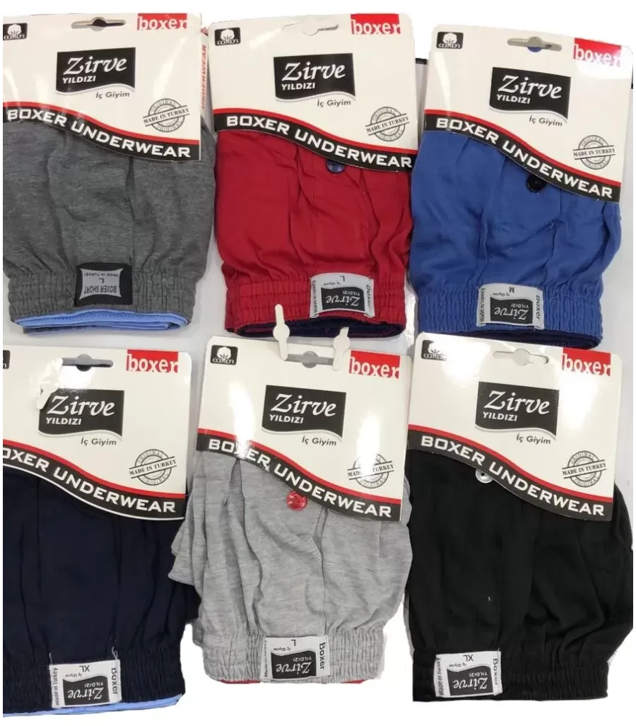Toptan Zirve Penye Düz Boxer