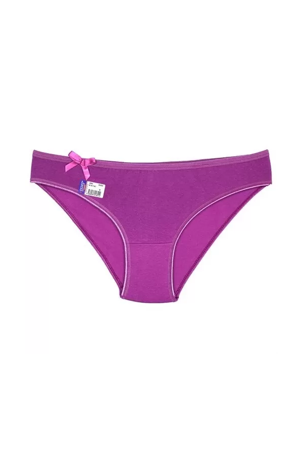 Toptan Sedef Yıldız Likralı Düz Renk Bikini Lila