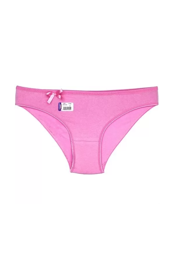 Toptan Sedef Yıldız Likralı Düz Renk Bikini Pembe