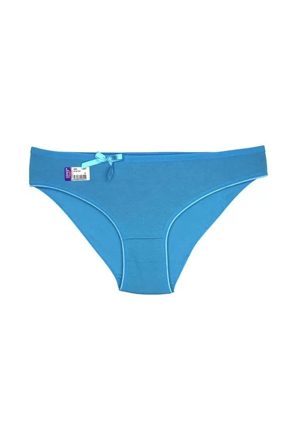 Toptan Sedef Yıldız Likralı Düz Renk Bikini Mavi