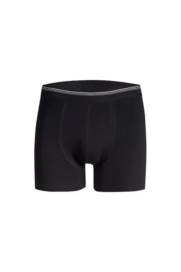 Toptan Ekonomik Erkek Likralı Boxer Siyah