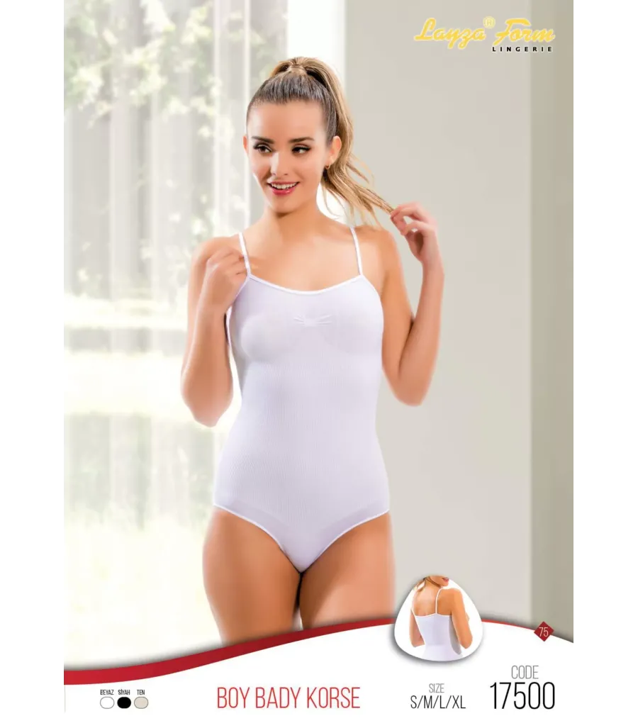 Toptan ince Askılı Çıtçıtlı Body Korse