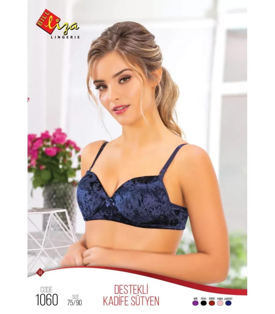 Toptan Kadife Destekli Sütyen
