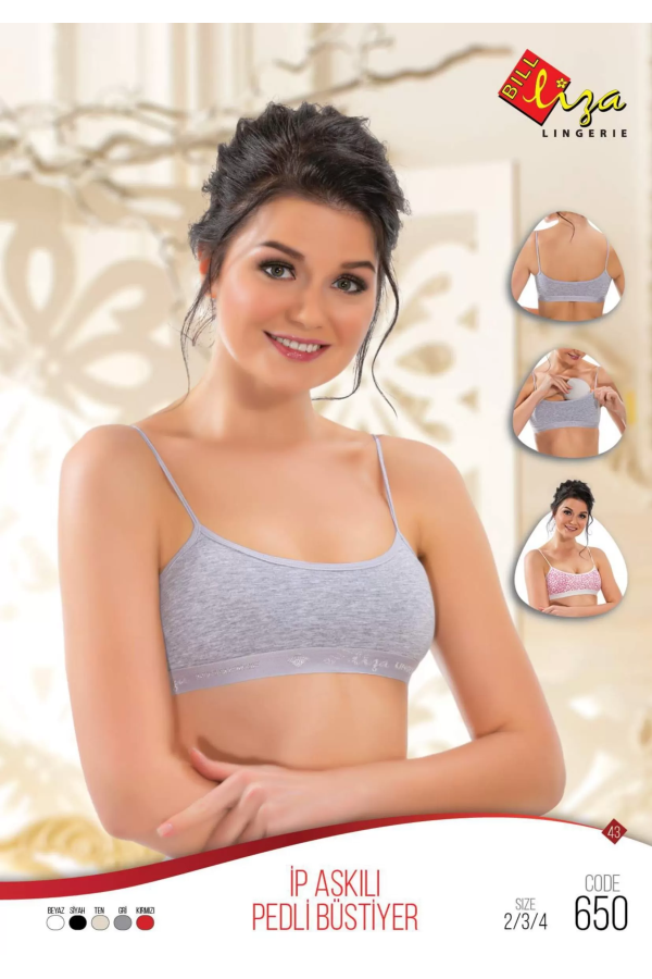 Toptan Liza 650 Pedli Bayan ip Askılı Bustiyer