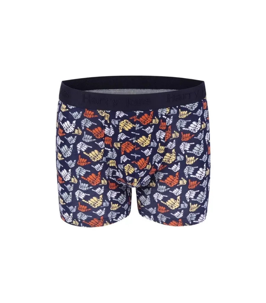 Toptan Harry Jons Desenli Tüp Bel Erkek Boxer Kutulu