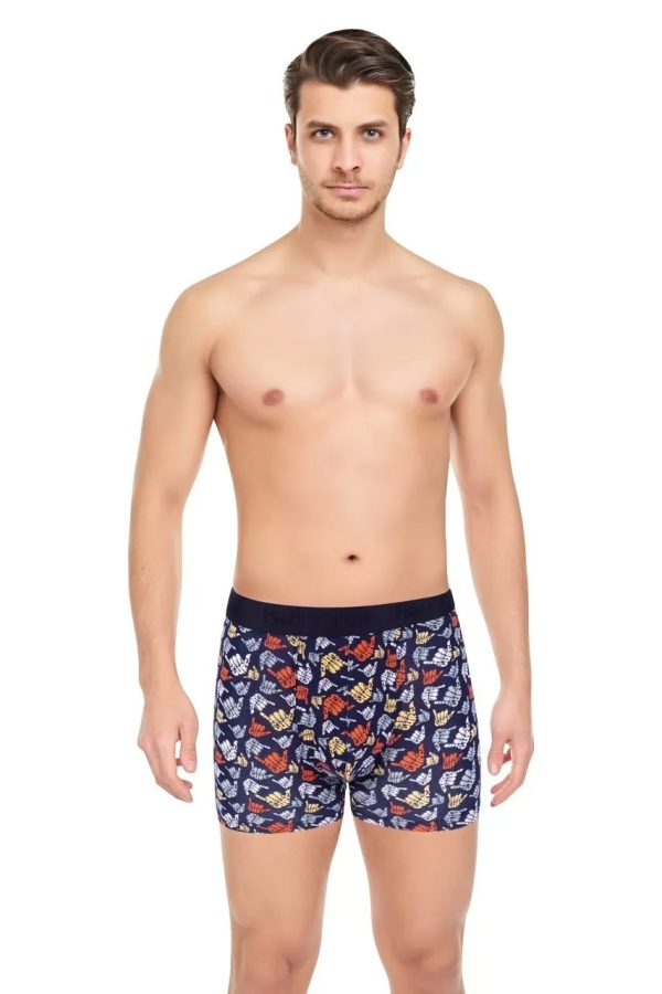 Toptan Harry Jons Desenli Tüp Bel Erkek Boxer Kutulu