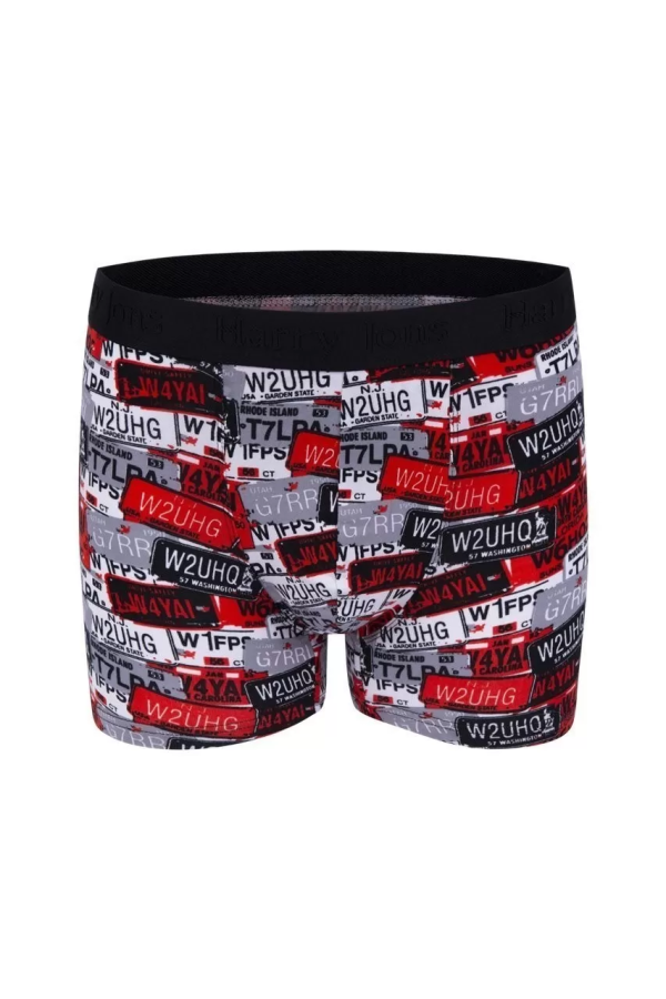 Toptan Harry Jons Plaka Desenli Tüp Bel Erkek Boxer Kutulu