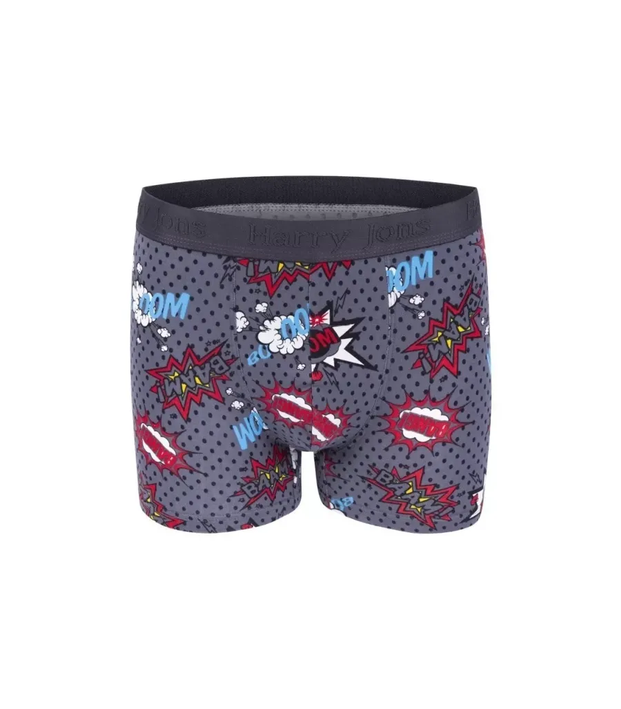 Toptan Harry Jons Patlama Desenli Tüp Bel Erkek Boxer Kutulu