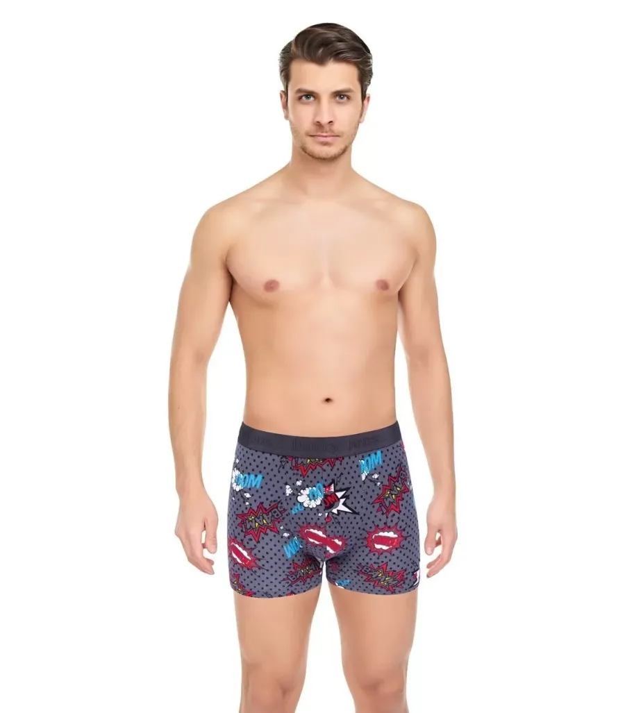 Toptan Harry Jons Patlama Desenli Tüp Bel Erkek Boxer Kutulu