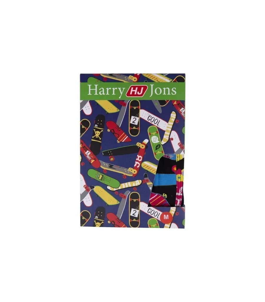 Toptan Harry Jons Kaykay Desenli Tüp Bel Erkek Boxer Kutulu