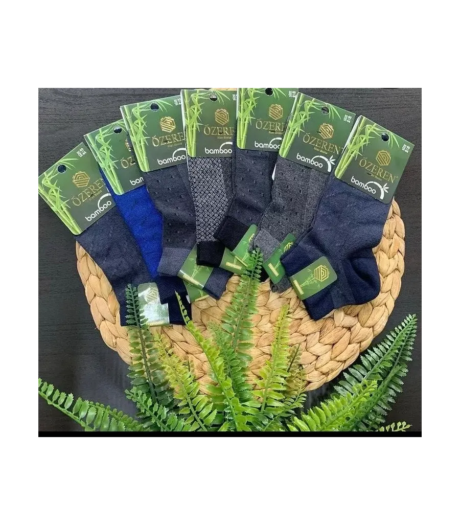 Toptan Özeren Bambu Jakarlı Patik Çorap