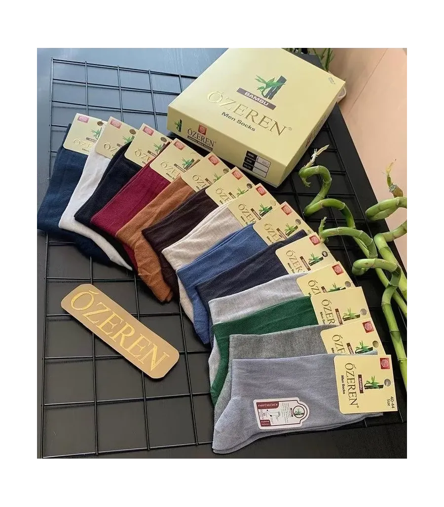 Toptan Özeren İnce Yazlık Bambu Soket Erkek Çorap