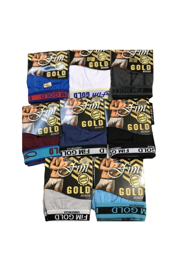 Toptan Fim Gold Likralı Boxer
