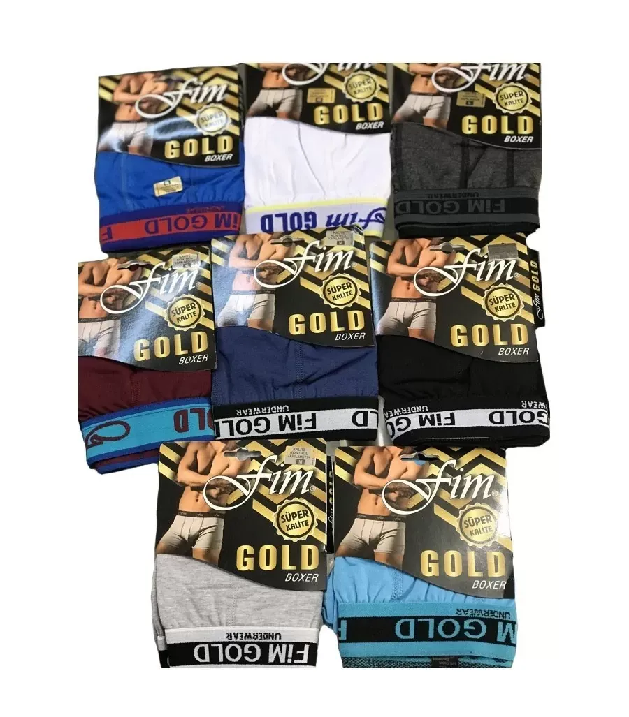 Toptan Fim Gold Likralı Boxer