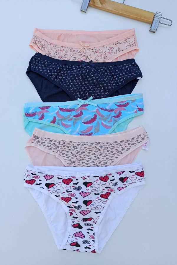 Toptan Güryıldız Likralı Desenli Bikini