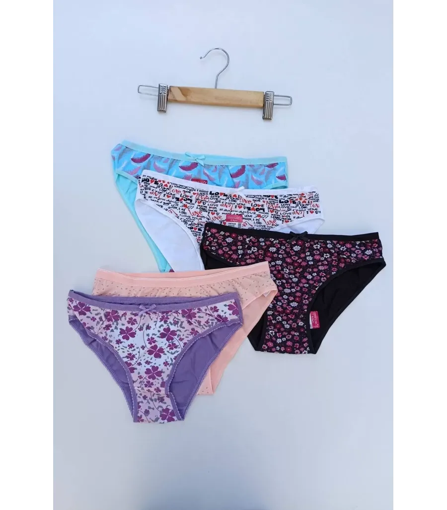 Toptan Güryıldız Likralı Desenli Bikini