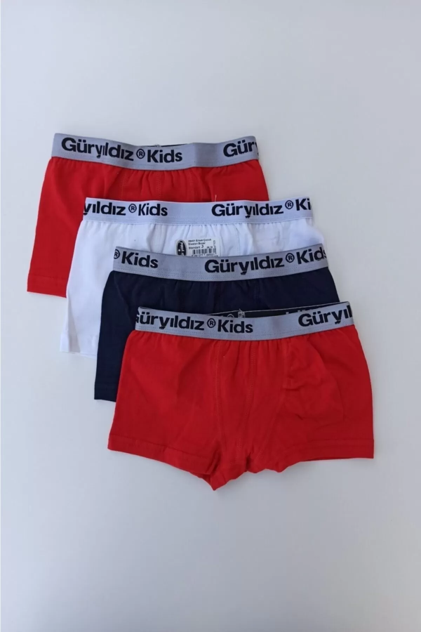 Toptan Güryıldız Erkek Çocuk Penye Likralı Boxer