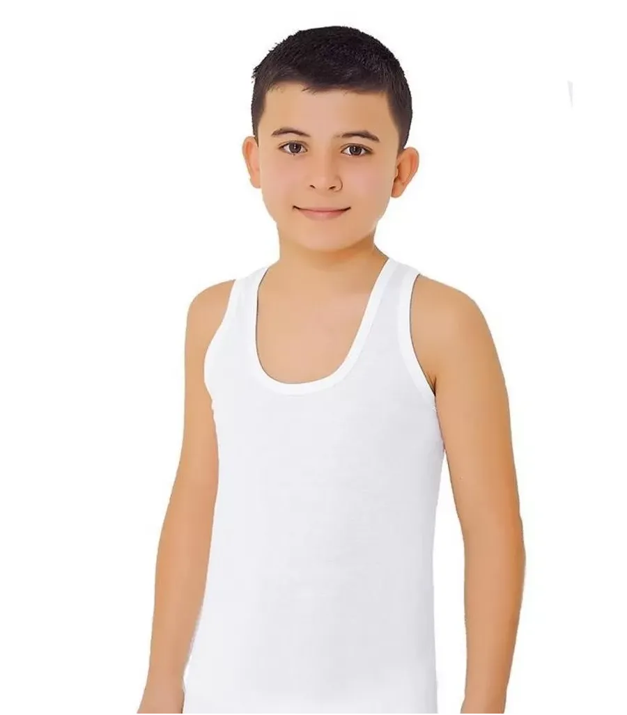Toptan Güryıldız Penye Erkek Çocuk Atlet