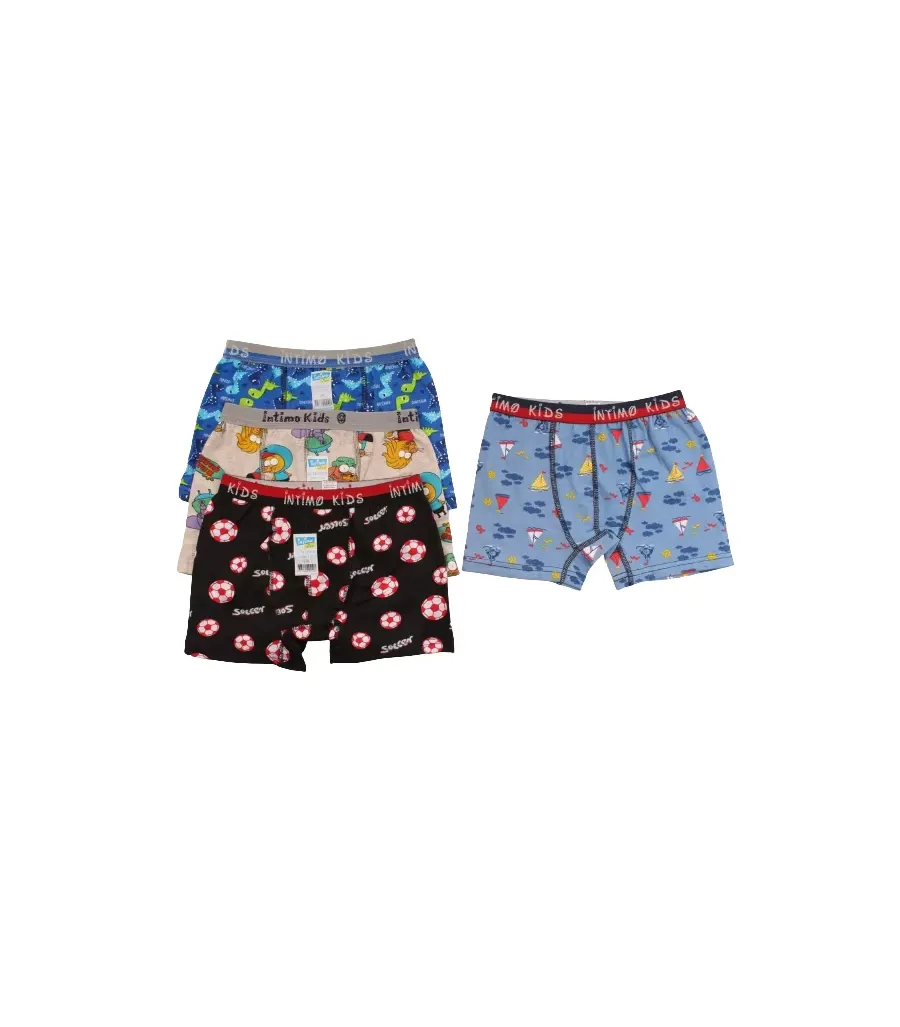 Toptan intimo Desenli Çocuk Boxer
