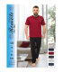 Toptan Yarım Kol Erkek Pijama Takımı SD2