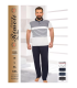 Toptan Yarım Kol Erkek Pijama Takımı SD29