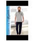 Toptan Yarım Kol Erkek Pijama Takımı SD213
