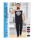 Toptan Yarım Kol Erkek Pijama Takımı SD215