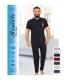 Toptan Yarım Kol Erkek Pijama Takımı SD226