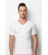 Toptan Özlem Donex Donex V Yaka Slim Fit T-Shirt Beyaz