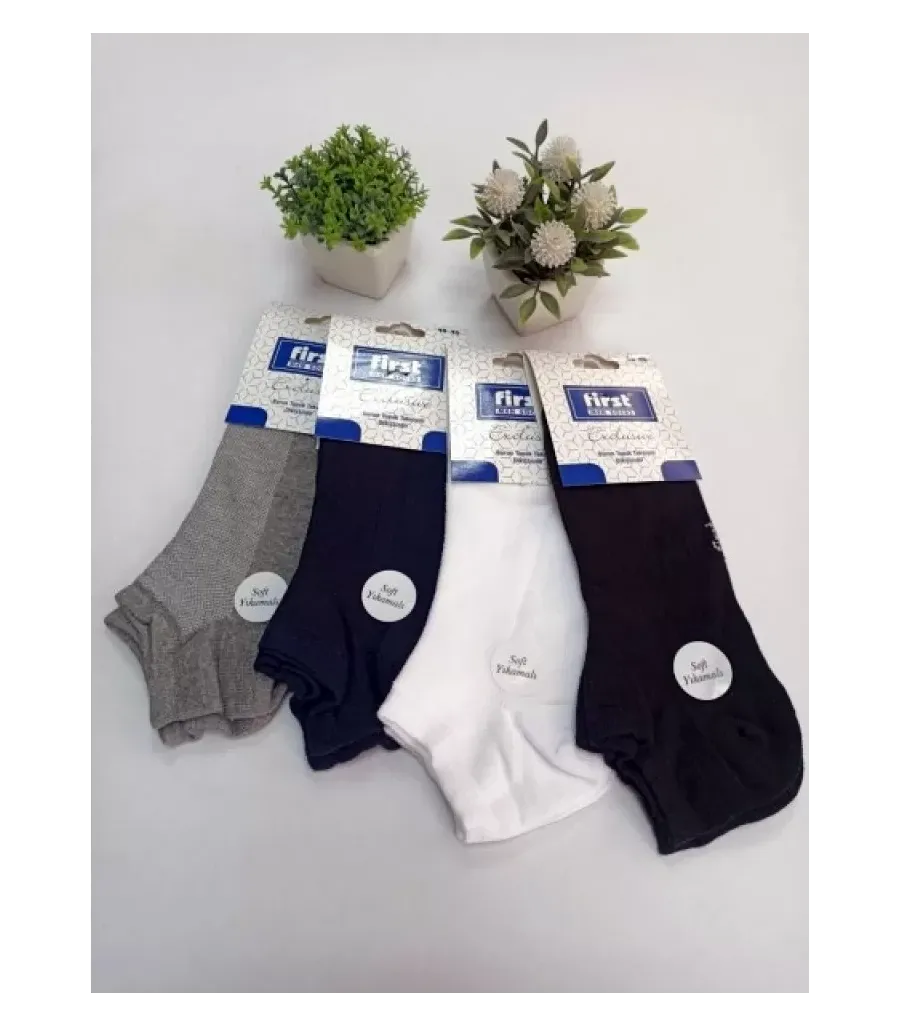 Toptan First Dikişsiz Erkek Patik Çorap