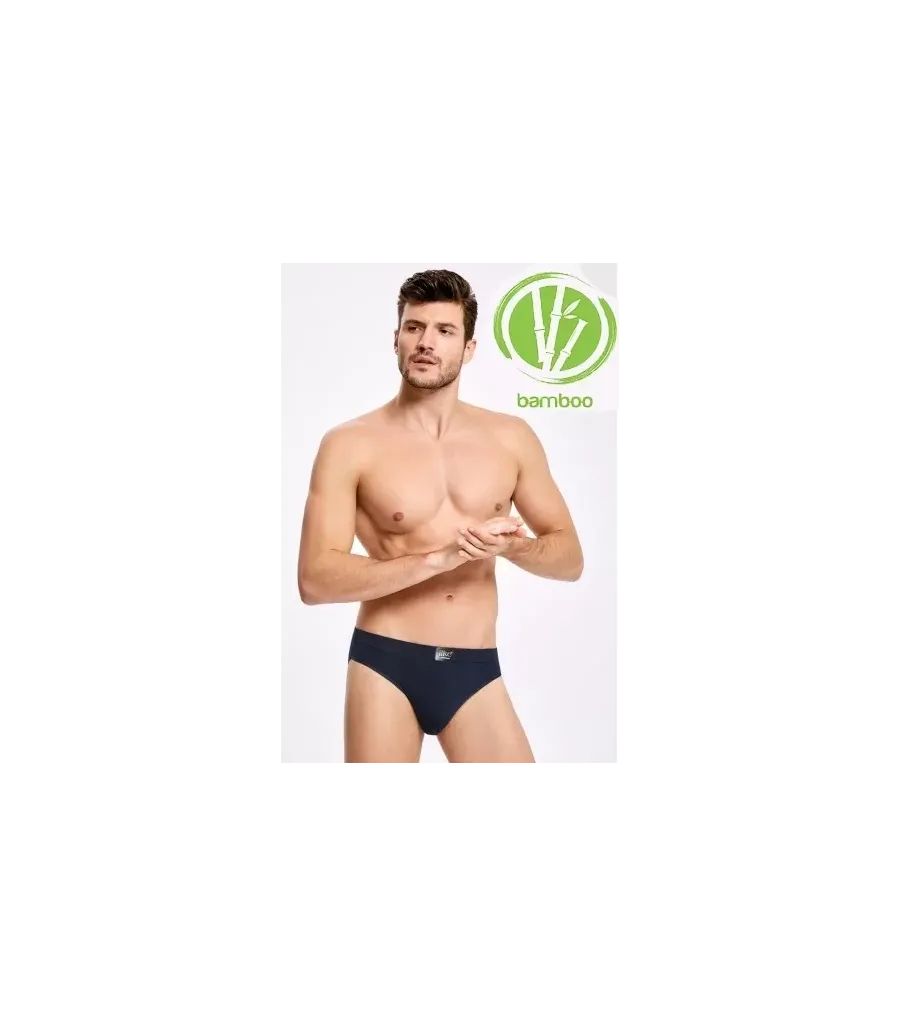 Toptan ilke Likralı Bambu Slip Külot Lacivert