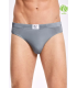 Toptan ilke Likralı Bambu Slip Külot Gri
