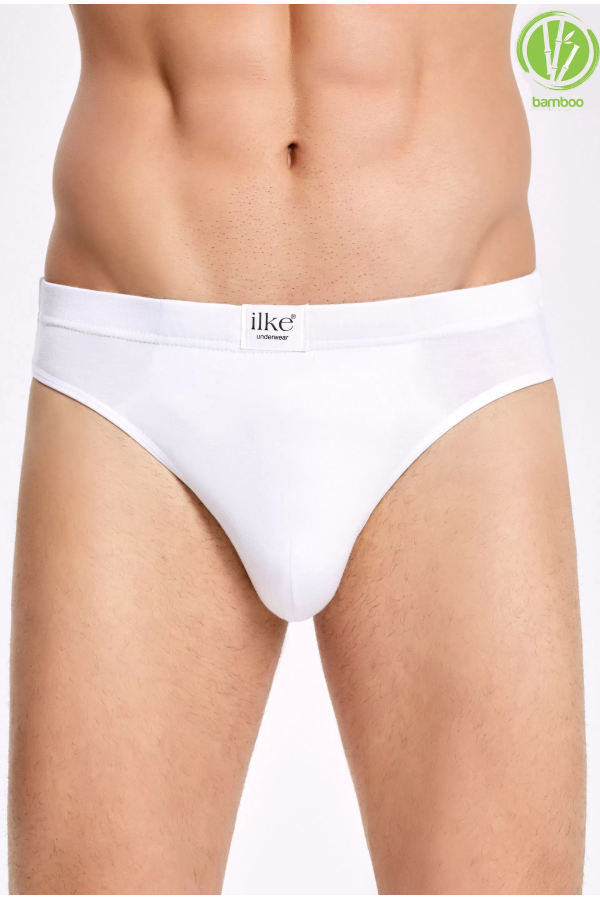Toptan ilke Likralı Bambu Slip Külot Beyaz