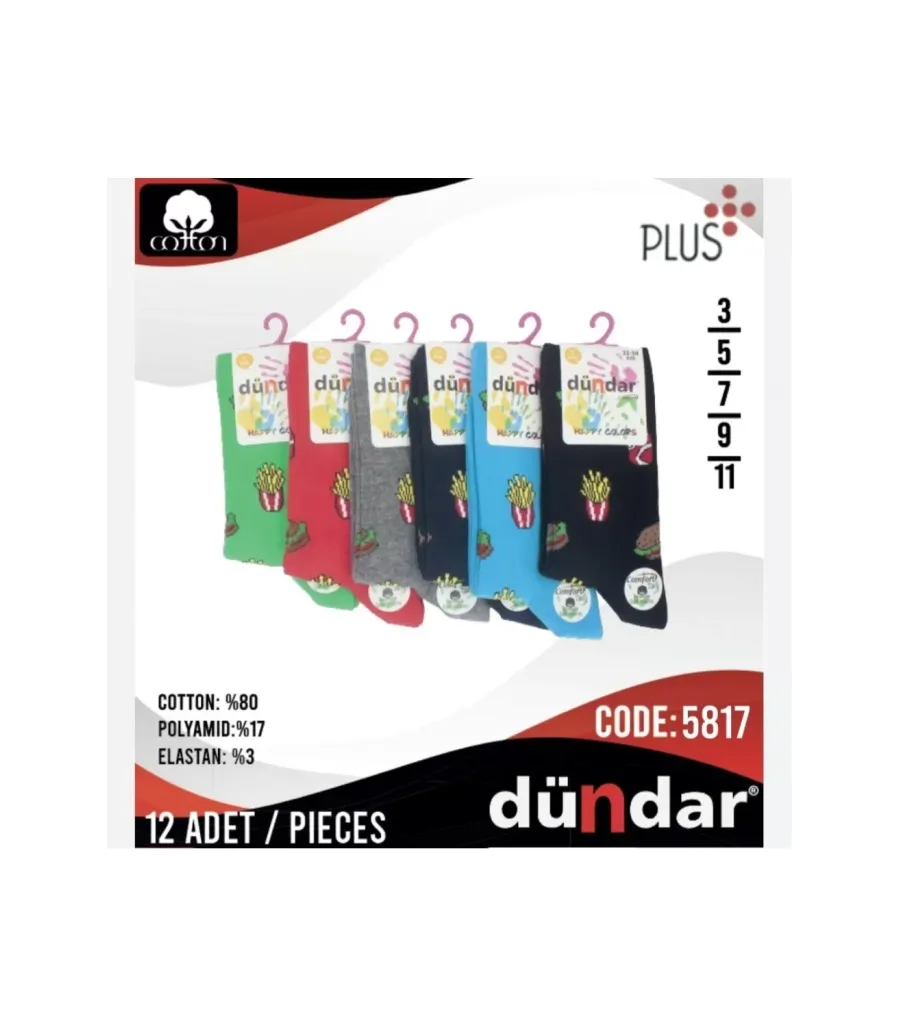 Dündar Comfort Kız Çocuk Soket Çorap