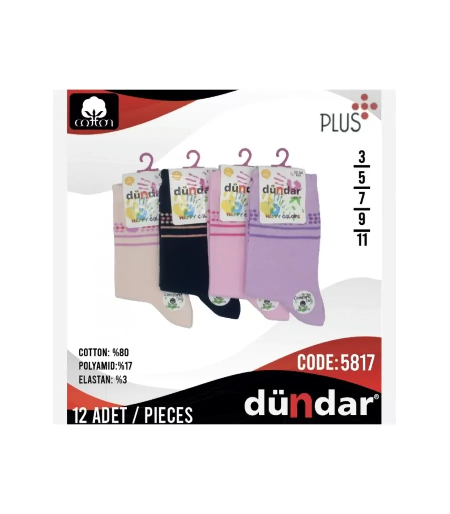 Dündar Comfort Kız Çocuk Soket Çorap