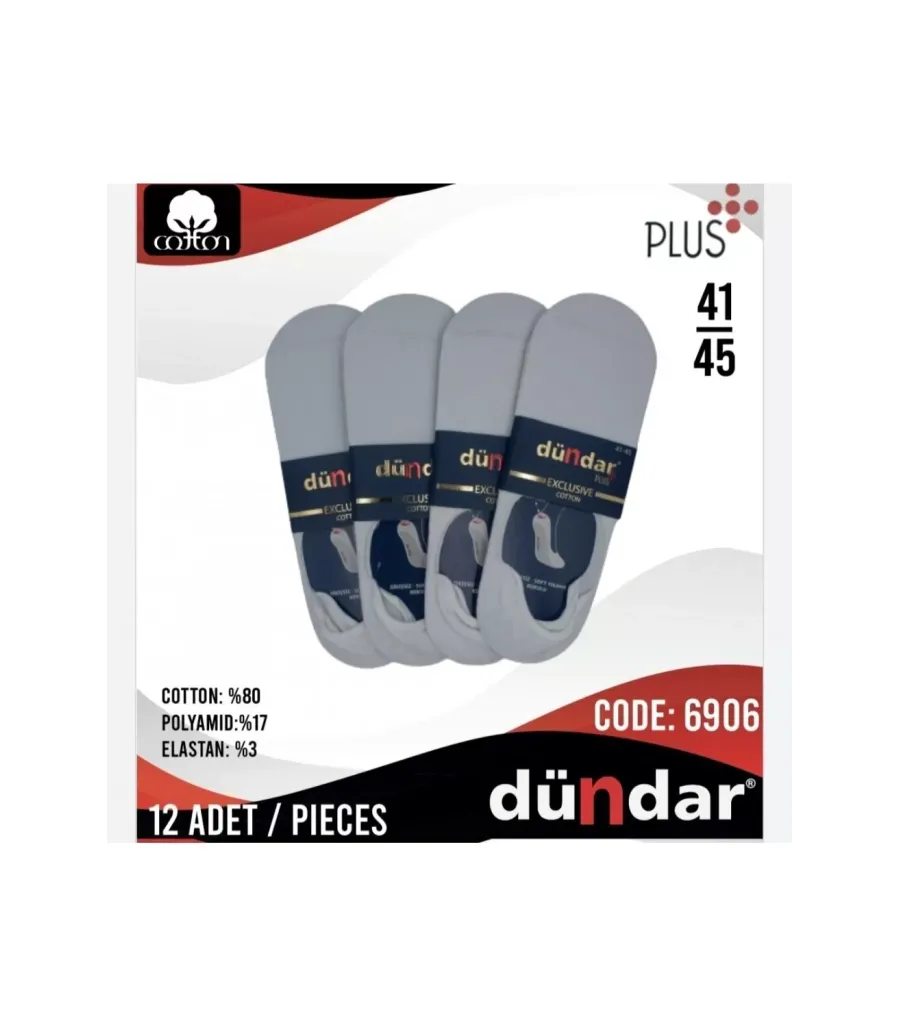 Toptan Dündar Plus Erkek Cotton Babet Çorap