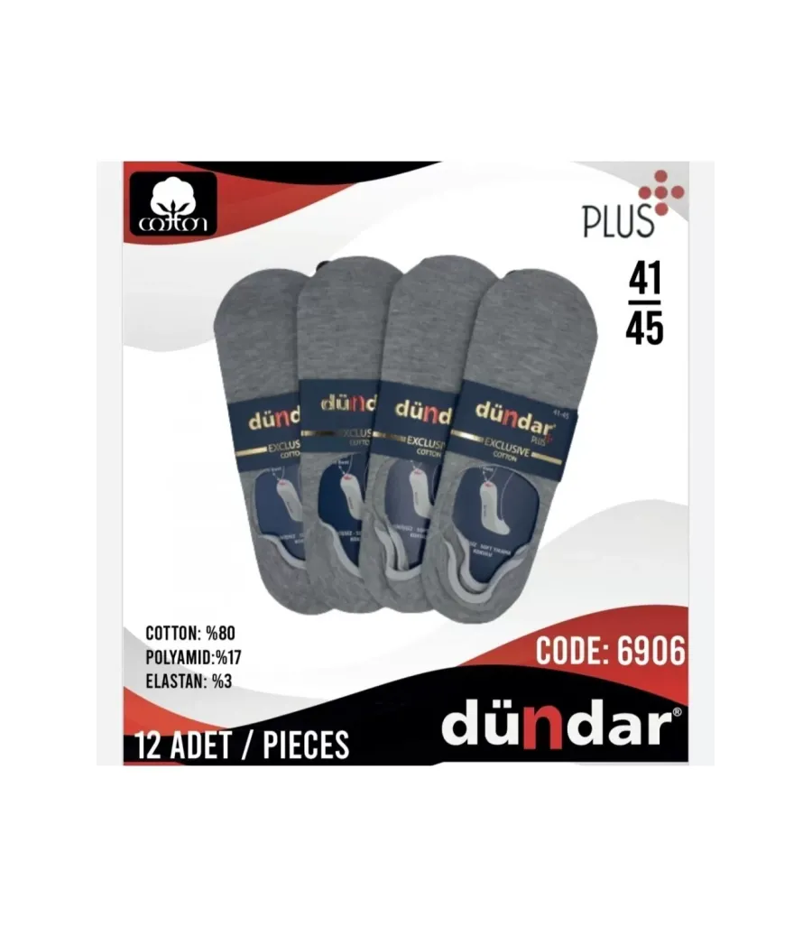 Toptan Dündar Plus Erkek Cotton Babet Çorap
