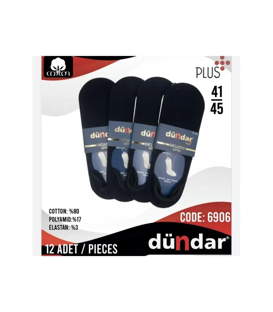 Toptan Dündar Plus Erkek Cotton Babet Çorap