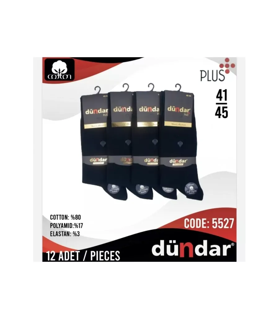 Toptan Dündar Plus Dikişsiz Erkek Lycra Çorap