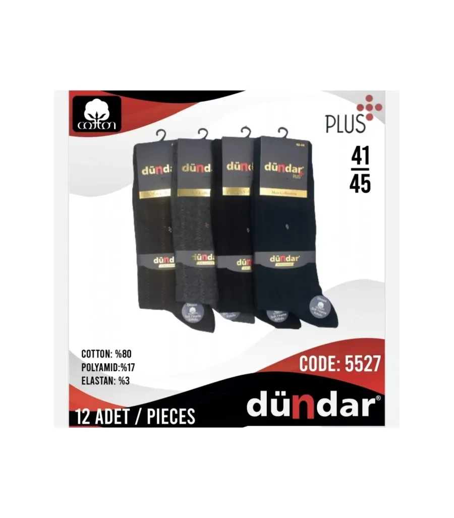 Toptan Dündar Plus Dikişsiz Erkek Lycra Çorap