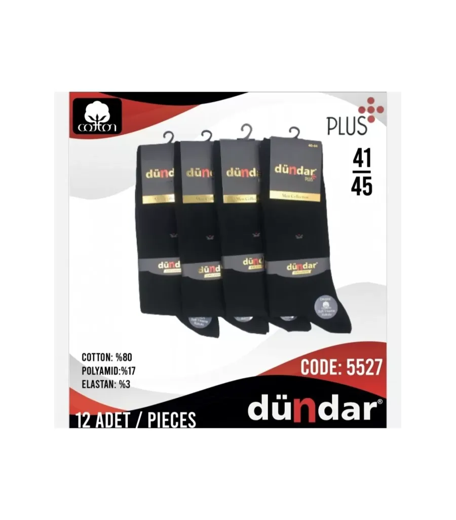 Toptan Dündar Plus Dikişsiz Erkek Lycra Çorap