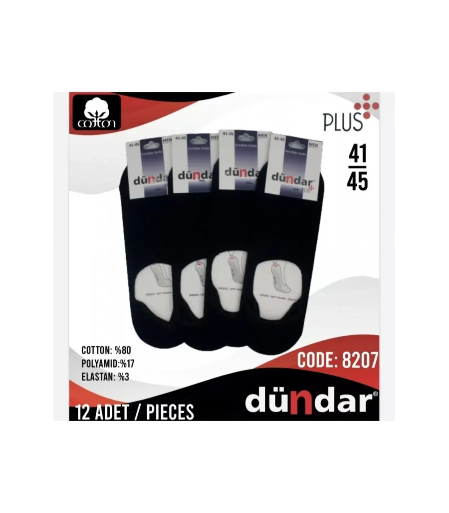 Toptan Dündar Plus Erkek Penye Babet Çorap
