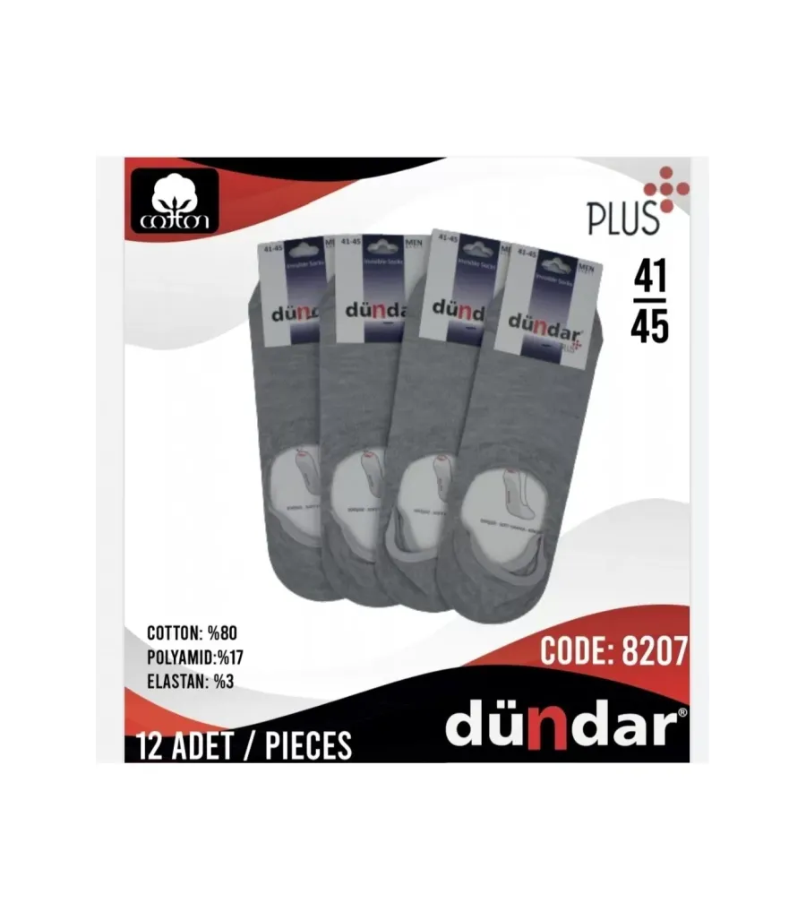Toptan Dündar Plus Erkek Penye Babet Çorap