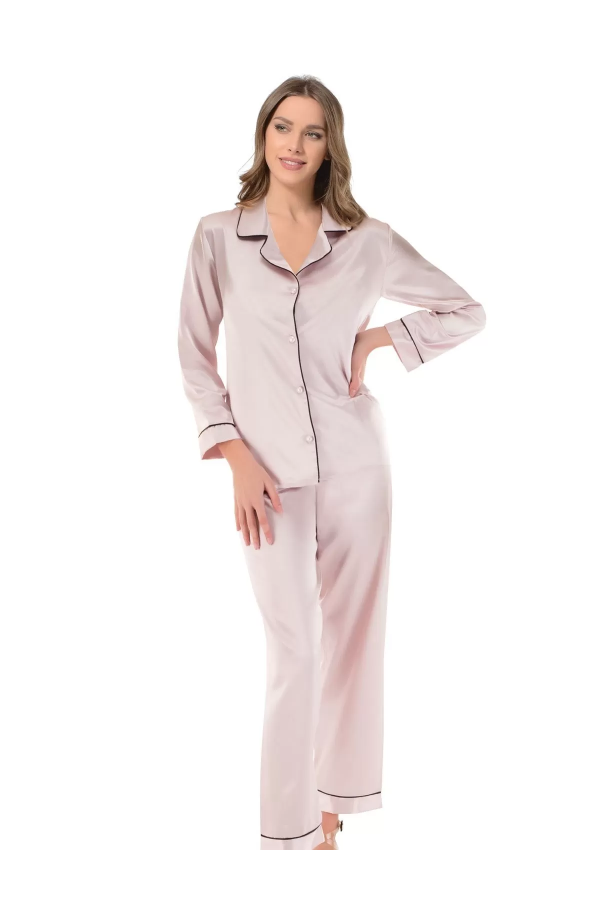 Toptan NBB Saten Pijama Takımı