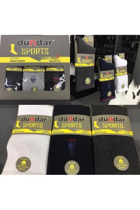 Toptan Dündar Erkek Tenis Çorabı