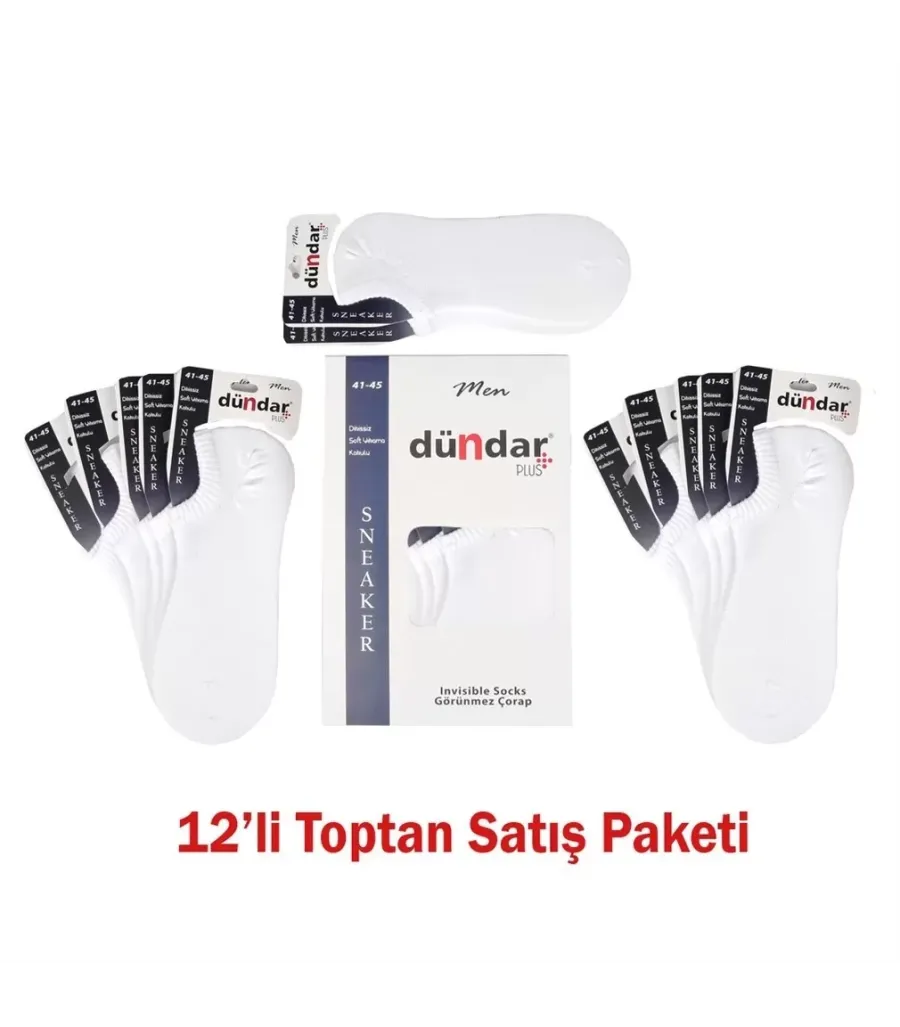 Toptan Dündar Plus Erkek Sneaker Çorap