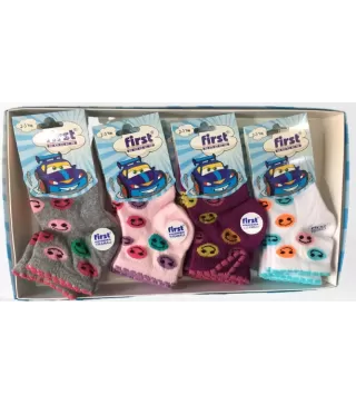 Toptan Firs Kız Bebek Patik Çorap FİRS-8047