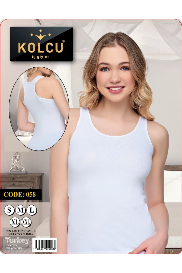 Kolcu Sporcu Likralı Kadın Atlet Beyaz