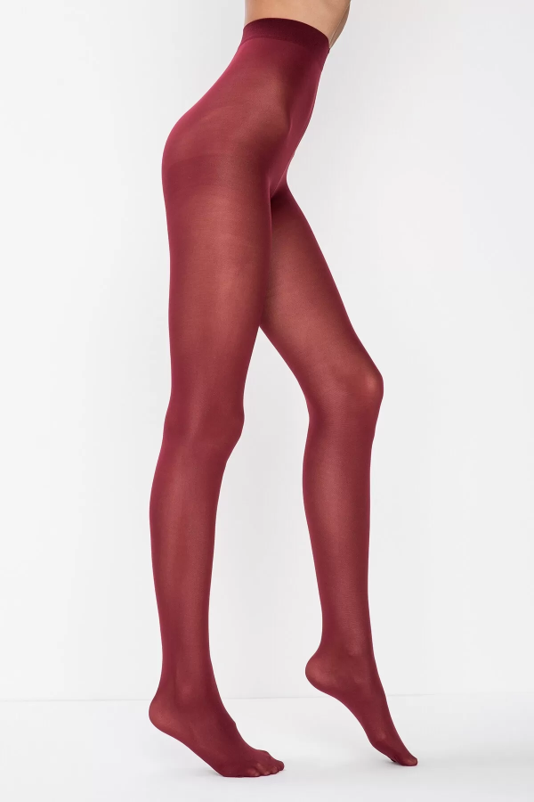 Toptan Daymod Bordo Mikro 40 Külotlu Çorap